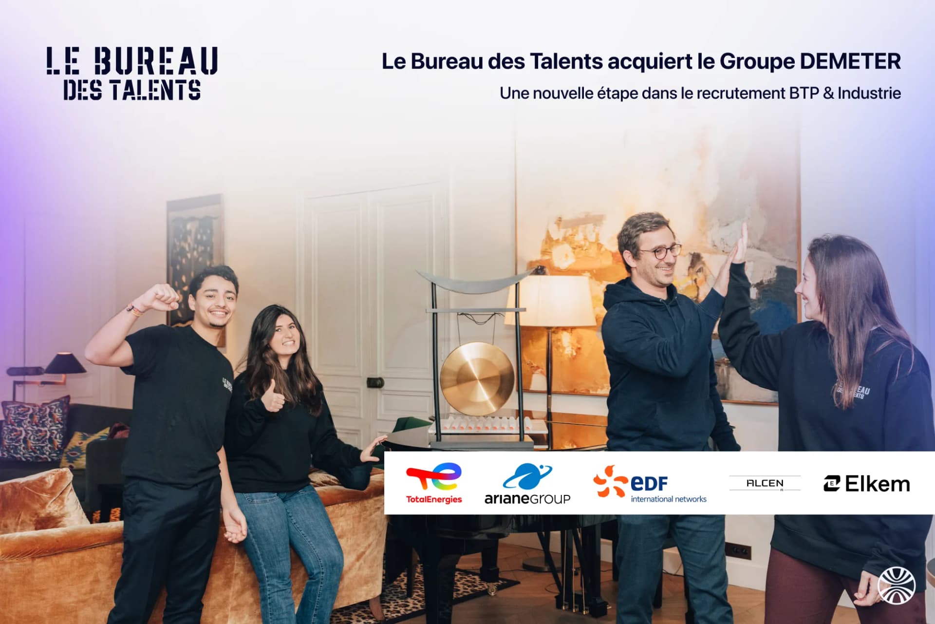 Acquisition Groupe Demeter Bureau des Talents